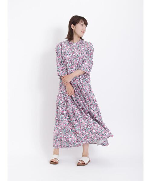 sm2rhythm（サマンサモスモスリズム）の「花柄ワンピース（ワンピース・レディース・グリーン/ピンク/イエロー・F）」の14枚目の写真