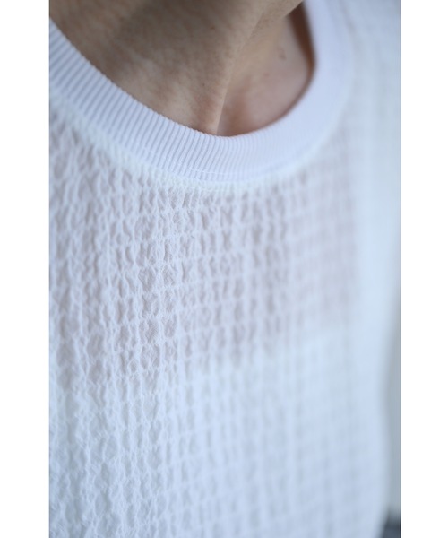 cawaii(カワイイ)の「可愛いピコレース刺繍袖のぽこぽこカットソートップス(Tシャツ/カットソー・レディース・ホワイト・FREE)」の14枚目の写真