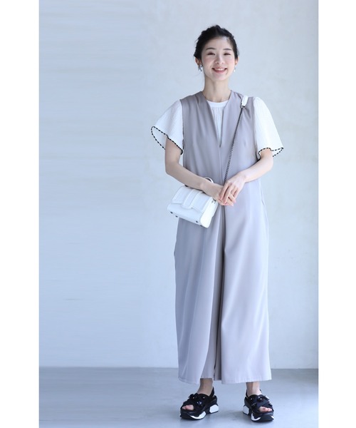 cawaii(カワイイ)の「可愛いピコレース刺繍袖のぽこぽこカットソートップス(Tシャツ/カットソー・レディース・ホワイト・FREE)」の17枚目の写真