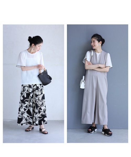 cawaii(カワイイ)の「可愛いピコレース刺繍袖のぽこぽこカットソートップス(Tシャツ/カットソー・レディース・ホワイト・FREE)」の19枚目の写真