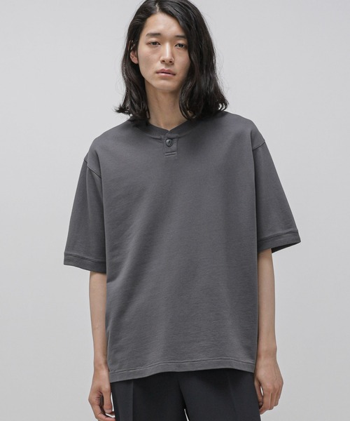 NANO universe(ナノユニバース)の「LB.03/フェードヘンリーネックカットソー(Tシャツ/カットソー・メンズ・スミクロ/オフホワイト/ダークオレンジ/ターコイズブルー・L/M/S)」の1枚目の写真