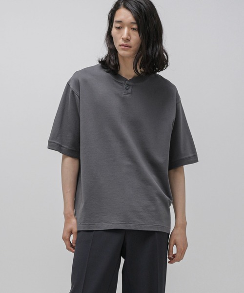 NANO universe(ナノユニバース)の「LB.03/フェードヘンリーネックカットソー(Tシャツ/カットソー・メンズ・スミクロ/オフホワイト/ダークオレンジ/ターコイズブルー・L/M/S)」の14枚目の写真