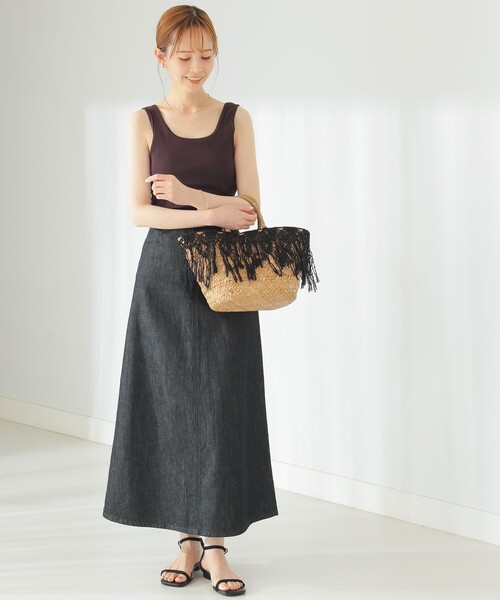 B:MING by BEAMS（ビーミングバイビームス）の「B:MING by BEAMS / ランド アンド ウォーター カップ付きインナー タンクトップ（タンクトップ・レディース・ブラウン/セージグリーン・FREE）」の11枚目の写真