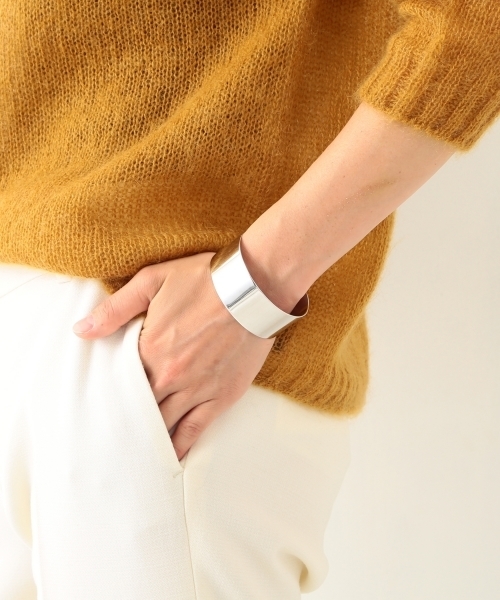 Demi-Luxe BEAMS（デミルクス ビームス）の「 【Oggi6月号掲載】Demi-Luxe BEAMS / メタルバングル 25mm（バングル/リストバンド・レディース・シルバー/ゴールド・ONE SIZE）」の9枚目の写真