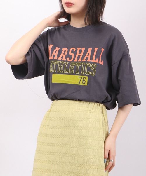 spiritoso（スピリトーゾ）の「spiritoso Marshall ロゴプリント 半袖Tシャツ（Tシャツ/カットソー・レディース・グレー/ホワイト/スミクロ/レモンイエロー・F）」の11枚目の写真