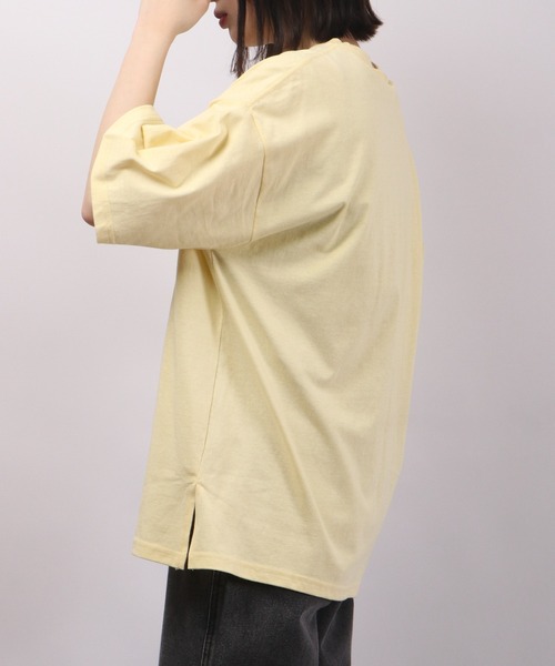 spiritoso（スピリトーゾ）の「spiritoso Marshall ロゴプリント 半袖Tシャツ（Tシャツ/カットソー・レディース・グレー/ホワイト/スミクロ/レモンイエロー・F）」の21枚目の写真