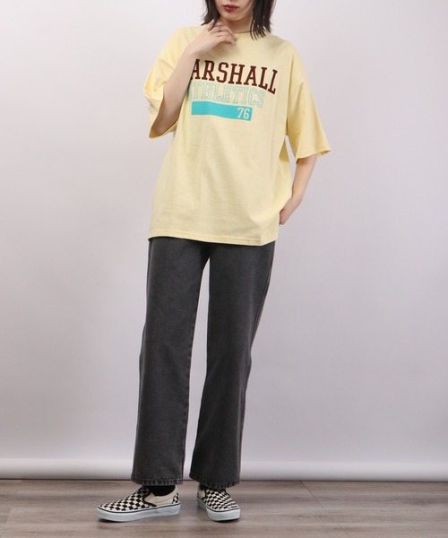 spiritoso（スピリトーゾ）の「spiritoso Marshall ロゴプリント 半袖Tシャツ（Tシャツ/カットソー・レディース・グレー/ホワイト/スミクロ/レモンイエロー・F）」の22枚目の写真