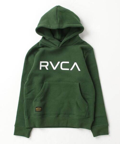 RVCA（ルーカ）の「RVCA/ルーカ BIG RVCA HOODIE 親子コーデ パーカー BD046-159（パーカー・キッズ・ブラック/グリーン・150cm/140cm/160cm/130cm）」の2枚目の写真
