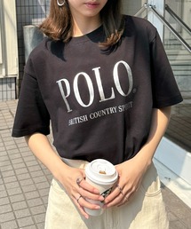 【POLO BCS】Classic POLO print Tee クラシックポロ プリント&ワンポイント刺繍 セミオーバーサイズ メンズ&レディースサイズ展開