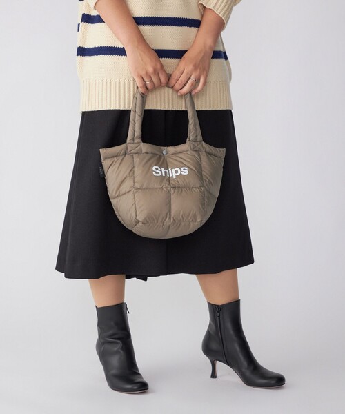 TAION(タイオン)の「*【SHIPS別注】TAION: ダウン ランチ トート バッグ (エコバッグ/サブバッグ)23FW(エコバッグ/サブバッグ・メンズ・ブラック/ベージュ/ネイビー/ダークグレー・ONE SIZE)」の12枚目の写真