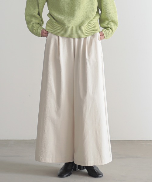 for/c（フォーシー）の「[新色追加]速乾タックワイドパンツ【サスティナブル】（その他パンツ・レディース・ベージュ/ブラック/アイボリー/チャコールグレー/ブラウン/ネイビー/ブラウン系その他・M/L/LL/S）」の21枚目の写真