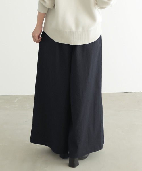 for/c（フォーシー）の「[新色追加]速乾タックワイドパンツ【サスティナブル】（その他パンツ・レディース・ベージュ/ブラック/アイボリー/チャコールグレー/ブラウン/ネイビー/ブラウン系その他・M/L/LL/S）」の13枚目の写真