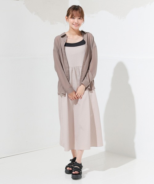 Honeys(ハニーズ)の「キャミワンピース(ワンピース・レディース・グレイッシュベージュ/ブラック/アイボリー・L/M/S/LL)」の16枚目の写真