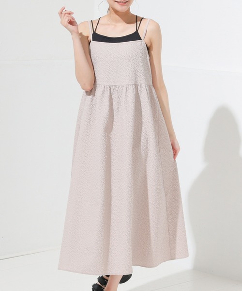 Honeys(ハニーズ)の「キャミワンピース(ワンピース・レディース・グレイッシュベージュ/ブラック/アイボリー・L/M/S/LL)」の20枚目の写真