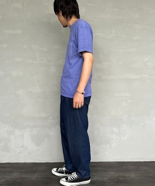 Good On（グッドオン）の「[GOOD ON/グッドオン] ショートスリーブ ポケットTシャツ（Tシャツ/カットソー・レディース・キャメル/ブラック/ダークグリーン/パープル/サックスブルー/イエロー/チャコールグレー/ライトグレー・M/L）」の16枚目の写真