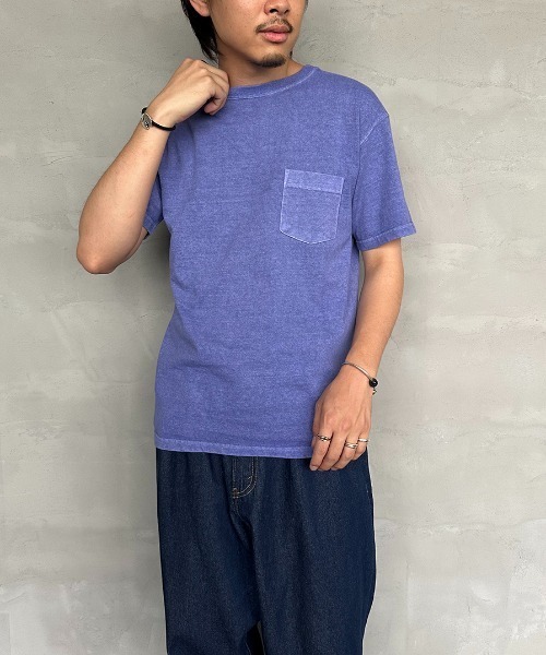 Good On（グッドオン）の「[GOOD ON/グッドオン] ショートスリーブ ポケットTシャツ（Tシャツ/カットソー・レディース・キャメル/ブラック/ダークグリーン/パープル/サックスブルー/イエロー/チャコールグレー/ライトグレー・M/L）」の12枚目の写真