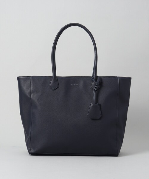 THE SHOP TK （ザ ショップ ティーケー ）の「◆【PC/A4ファイル収納可】フェイクレザートートバッグ（トートバッグ・メンズ・ネイビー/ブラウン系/ブラック・00）」の3枚目の写真