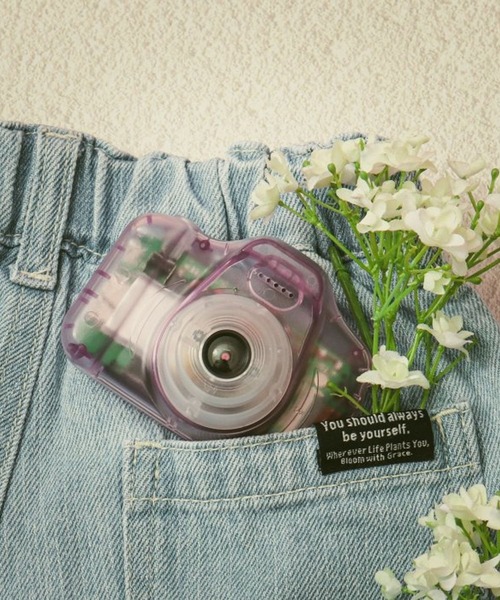 BAYFLOW(ベイフロー)の「OMOIDE CAMERA クリア(KIDS)(カメラ/カメラグッズ・キッズ・ホワイト/ブルー/ラベンダー/ブラック・FREE)」の4枚目の写真