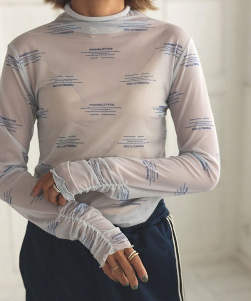 DONOBAN(ドノバン)の「【pufe】ロゴシアータートル(Tシャツ/カットソー・レディース・ベージュ/グレー・F)」の3枚目の写真