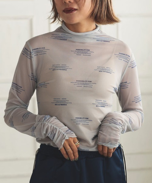 DONOBAN(ドノバン)の「【pufe】ロゴシアータートル(Tシャツ/カットソー・レディース・ベージュ/グレー・F)」の15枚目の写真