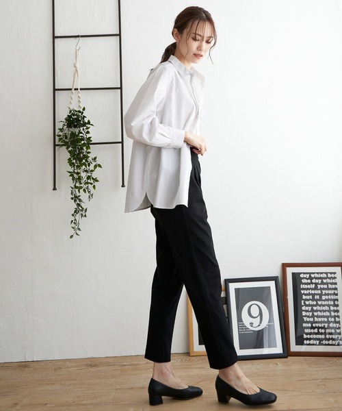 ikka(イッカ)の「ストライプ長袖シャツ(シャツ/ブラウス・レディース・ピンク/グレー/ネイビー・M/S/L)」の10枚目の写真
