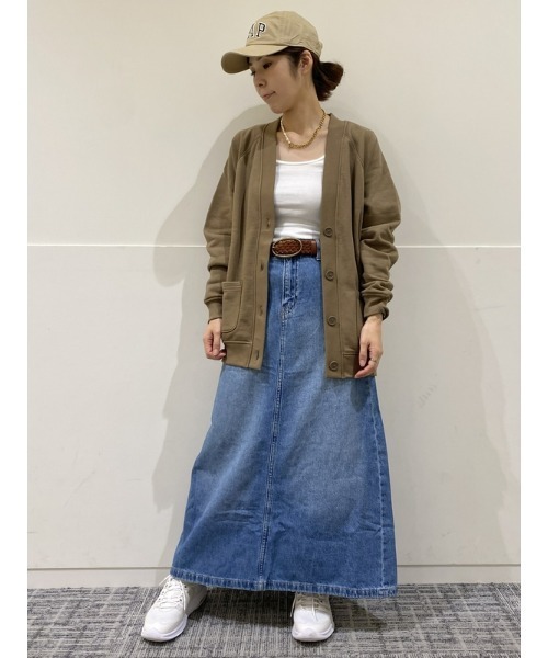 GAP（ギャップ）の「ヴィンテージ ソフト スウェットカーディガン（カーディガン/ボレロ・レディース・ライトグレー/ブラウン系その他/ブラック・XS/S/M/L/XL/XXS）」の11枚目の写真