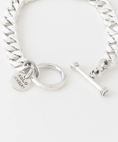 XOLO(ショロ)の「XOLO Basic Link Bracelet -8mm-(ブレスレット・メンズ・シルバー・19)」の3枚目の写真