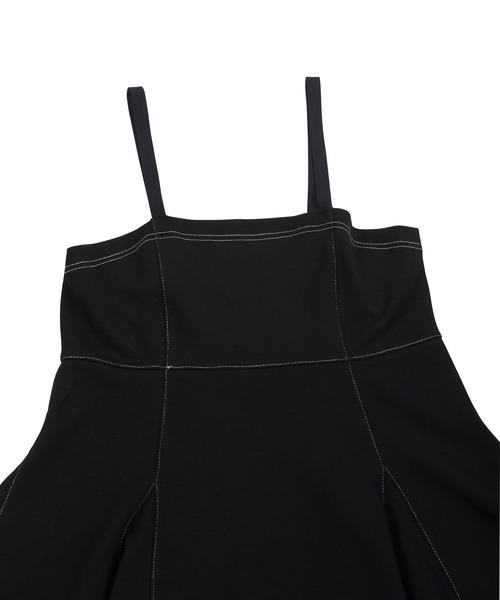 PUNYUS(プニュズ)の「ステッチフレアミニワンピース(ワンピース・レディース・ブラック・2/4/3/1)」の2枚目の写真