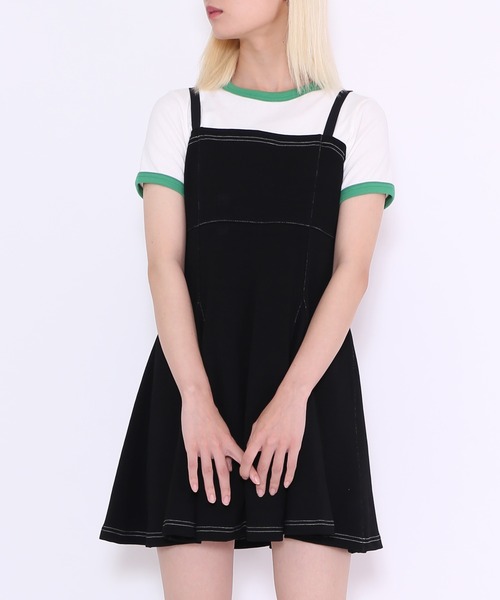 PUNYUS(プニュズ)の「ステッチフレアミニワンピース(ワンピース・レディース・ブラック・2/4/3/1)」の19枚目の写真