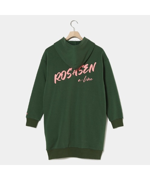 ROSASEN(ロサーセン)の「【Rosasen/GOLF】A-Line バックロゴデザインワンピース(ワンピース・レディース・グリーン/ネイビー・40)」の4枚目の写真