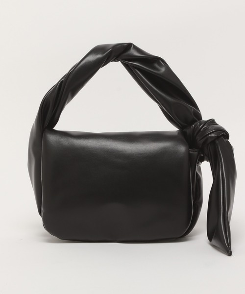 mysty woman（ミスティウーマン）の「パッファーショルダーBAG 974137（ハンドバッグ・レディース・ブラック/グリーン/アイボリー・FREE）」の4枚目の写真