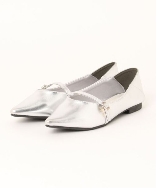 Doux archives（ドゥアルシーヴ）の「バブーシュストラップパンプス（パンプス・レディース・ブラック/シルバー・LARGE/MEDIUM）」の12枚目の写真