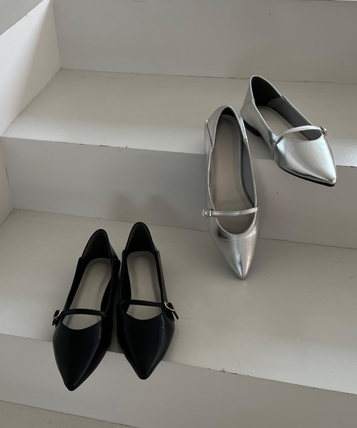 Doux archives（ドゥアルシーヴ）の「バブーシュストラップパンプス（パンプス・レディース・ブラック/シルバー・LARGE/MEDIUM）」の7枚目の写真