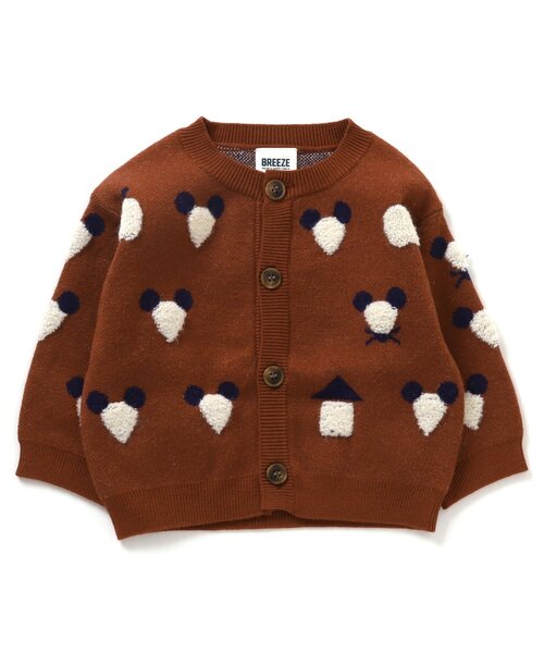 BREEZE(ブリーズ)の「アニマルジャガードベビーカーディガン(その他ベビーウェア・キッズ・ブルー/マスタード/ブラウン・70/80/90)」の6枚目の写真