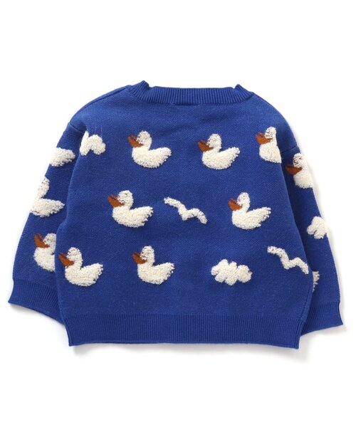 BREEZE(ブリーズ)の「アニマルジャガードベビーカーディガン(その他ベビーウェア・キッズ・ブルー/マスタード/ブラウン・70/80/90)」の10枚目の写真