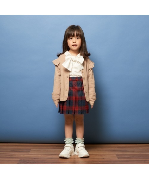 Lycee mine（リセマイン）の「【やみつきになる着心地】前後2WAYカーディガン（Tシャツ/カットソー・キッズ・ライトピンク/ブラック/ベージュ/グレー/オフホワイト/ミント・130cm/150cm/140cm/110cm/120cm/100cm）」の22枚目の写真