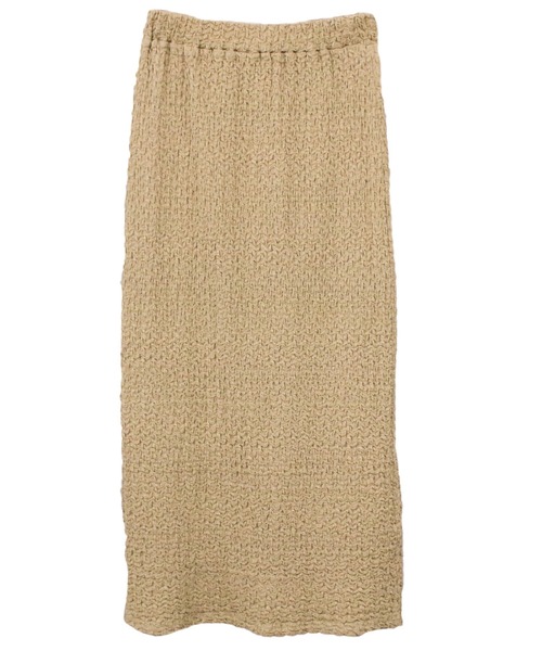 Social GIRL（ソーシャルガール）の「バックスリットジャガードロングスカート（スカート・レディース・ブラック/オフホワイト/ブルー/ベージュ・M）」の15枚目の写真