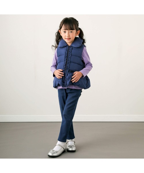 BeBe（ベベ）の「ジョグデニムポケット刺繍パンツ(90~150cm)（デニムパンツ・キッズ・ネイビー・150cm/140cm/130cm/100cm/120cm/110cm/90cm）」の14枚目の写真