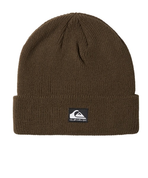 Quiksilver（クイックシルバー）の「PERFORMER 2/クイックシルバーワンポイントパッチビーニー（ニットキャップ/ビーニー・メンズ・グレー/ブラック系その他/バーガンディー/ブルー系その他/ネイビー/ベージュ/ブラック/レッド系その他/ブラック系その他2/ブラウン/イエロー・FREE）」の4枚目の写真