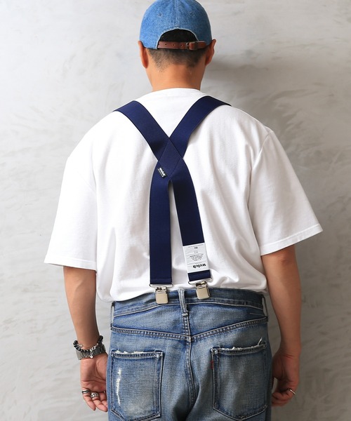 プリズンブルース サスペンダーボタン付 ワークジーンズ W36/L32