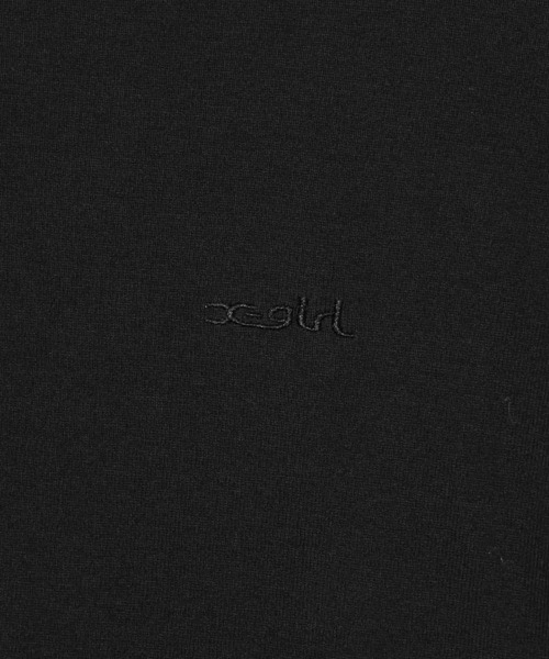 X-girl（エックスガール）の「GARTER L/S TOP（Tシャツ/カットソー・レディース・オフホワイト/ブラウン/ブラック・M/S）」の6枚目の写真