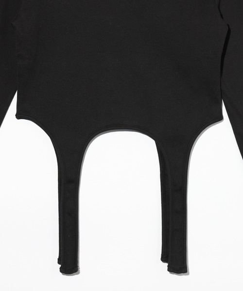 X-girl（エックスガール）の「GARTER L/S TOP（Tシャツ/カットソー・レディース・オフホワイト/ブラウン/ブラック・M/S）」の7枚目の写真