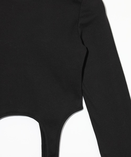 X-girl（エックスガール）の「GARTER L/S TOP（Tシャツ/カットソー・レディース・オフホワイト/ブラウン/ブラック・M/S）」の8枚目の写真