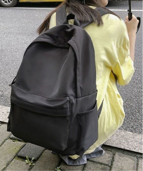SETUP7(セットアップセブン)の「【SETUP7】シンプルキャンバスバックパック リュックサック SCCH419(バックパック/リュック・レディース・ホワイト/ブラック・FREE)」の3枚目の写真