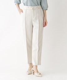 index | ピンタックテーパードパンツ【ストレッチ/イージーアイロン/洗濯機洗い可】(その他パンツ)