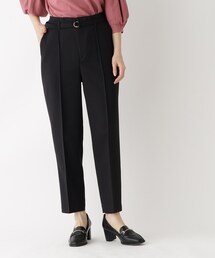 index | ピンタックテーパードパンツ【ストレッチ/イージーアイロン/洗濯機洗い可】(その他パンツ)