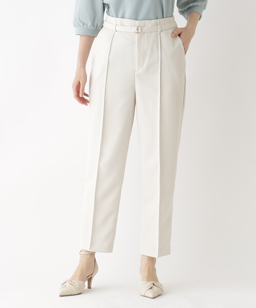 index（インデックス）の「◆ピンタックテーパードパンツ【ストレッチ/イージーアイロン/洗濯機洗い可】（その他パンツ・レディース・ダークオレンジ/アイボリー/ブラック・38/36/40/42）」の4枚目の写真