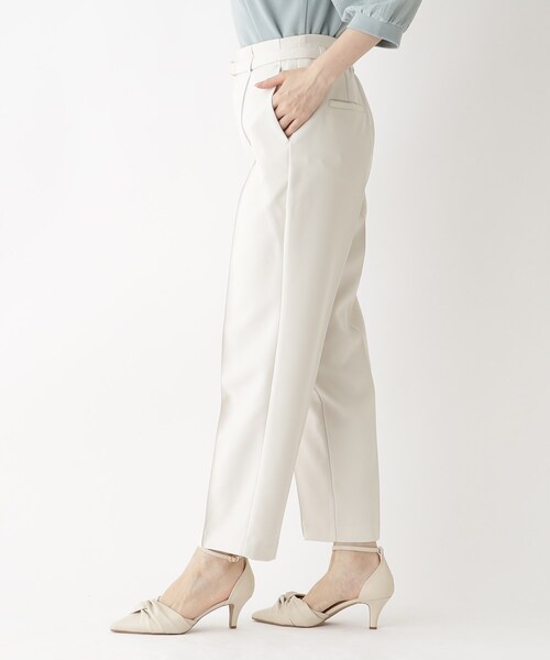 index（インデックス）の「◆ピンタックテーパードパンツ【ストレッチ/イージーアイロン/洗濯機洗い可】（その他パンツ・レディース・ダークオレンジ/アイボリー/ブラック・38/36/40/42）」の13枚目の写真