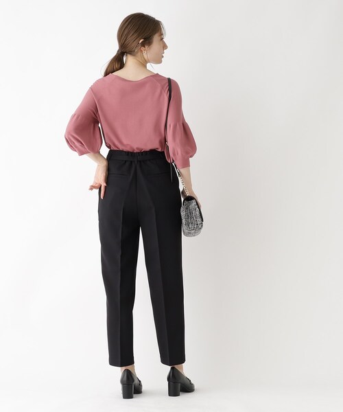 index（インデックス）の「◆ピンタックテーパードパンツ【ストレッチ/イージーアイロン/洗濯機洗い可】（その他パンツ・レディース・ダークオレンジ/アイボリー/ブラック・38/36/40/42）」の17枚目の写真