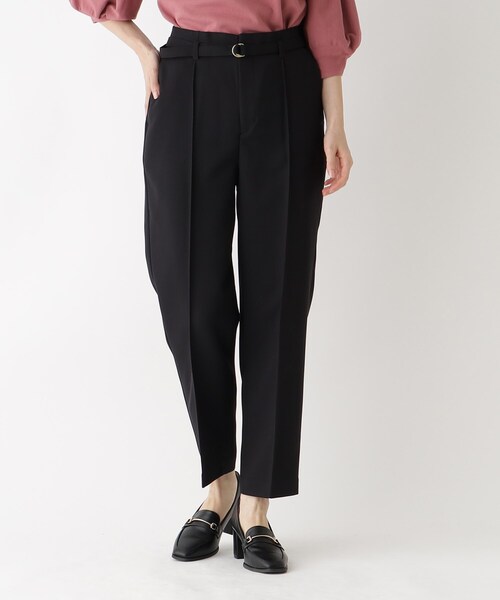 index（インデックス）の「◆ピンタックテーパードパンツ【ストレッチ/イージーアイロン/洗濯機洗い可】（その他パンツ・レディース・ダークオレンジ/アイボリー/ブラック・38/36/40/42）」の18枚目の写真